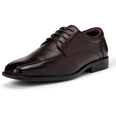 Amazon Essentials Herren Derby-Schuhe, Anzugschuhe, Business, Quadratische Zehenpartie, Dunkelbraun, 43 EU Amazon Essentials Herren Derby-Schuhe, Anzugschuhe, Business, Quadratische Zehenpartie, Dunkelbraun, 43 EU
