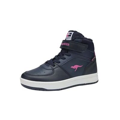KangaROOS Unisex Kinder K-cp Bound Mid Ev Sneaker, Dk Navy Daisy Pink, 33 EU KangaROOS Unisex Kinder K-cp Bound Mid Ev Sneaker, Dk Navy Daisy Pink, 33 EU