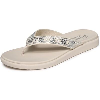 Skechers Damen Meditation Luxe Floral Rhinestone Turnschuhe, White, 37 EU Skechers Damen Meditation Luxe Floral Rhinestone Turnschuhe, White, 37 EU