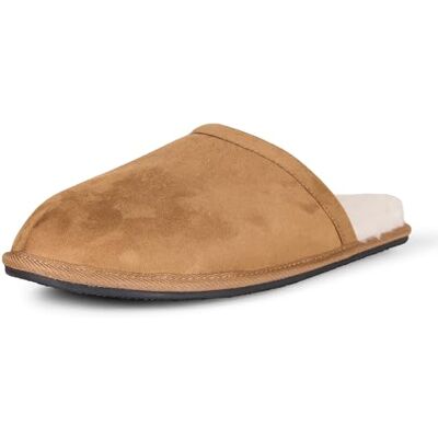 Amazon Essentials Herren Kuschelige Pantoffeln, Kastanienbraun Mikro Wildleder, 45 EU Amazon Essentials Herren Kuschelige Pantoffeln, Kastanienbraun Mikro Wildleder, 45 EU