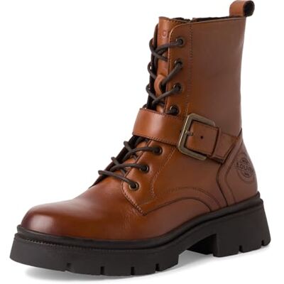 s.Oliver Damen Winterstiefeletten zum Schnüren aus Leder Gefüttert, Braun (Cognac), 40 EU s.Oliver Damen Winterstiefeletten zum Schnüren aus Leder Gefüttert, Braun (Cognac), 40 EU