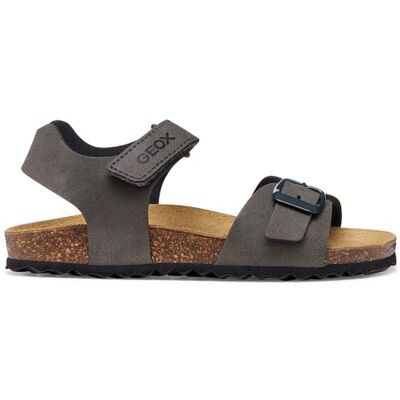 Geox J Ghita Boy B Sandal, Dark Grey, 29 EU Geox J Ghita Boy B Sandal, Dark Grey, 29 EU