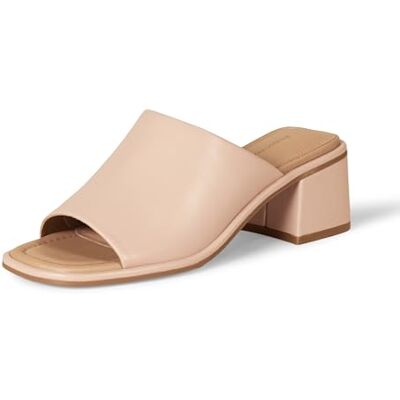 Amazon Essentials Damen Pantolette mit Blockabsatz, Beige, 37 EU Amazon Essentials Damen Pantolette mit Blockabsatz, Beige, 37 EU