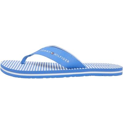 Tommy Hilfiger Damen Flip Flops Stripe Summer mit Gurtband-Riemen, Blau (Blue Spell), 40 Tommy Hilfiger Damen Flip Flops Stripe Summer mit Gurtband-Riemen, Blau (Blue Spell), 40