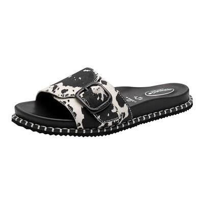 Tamaris Comfort Damen Mule Flat MultiAdjustable Black Cow 40 Tamaris Comfort Damen Mule Flat MultiAdjustable Black Cow 40