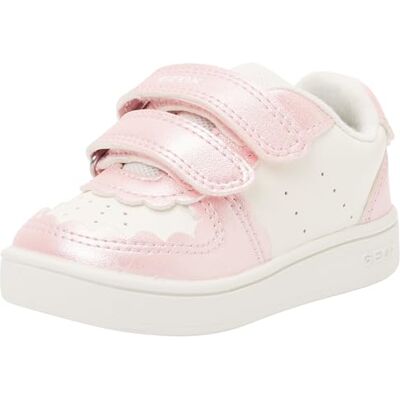 Geox Baby Girl B ECLYPER Girl A Sneakers White/DK PINK 21_EU Geox Baby Girl B ECLYPER Girl A Sneakers White/DK PINK 21_EU