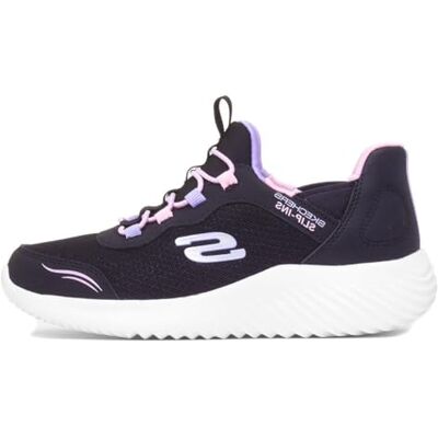 Skechers Mädchen Bounder Simple Cute Slip-InTurnschuhe, Black Synthetic/Trim, 28.5 EU Skechers Mädchen Bounder Simple Cute Slip-InTurnschuhe, Black Synthetic/Trim, 28.5 EU