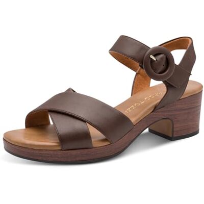 MARCO TOZZI Damen Sandale weiches Feel Me Fußbett Vegan weiches Innenfutter Vegan, braun (MOCCA), 40 EU MARCO TOZZI Damen Sandale weiches Feel Me Fußbett Vegan weiches Innenfutter Vegan, braun (MOCCA), 40 EU