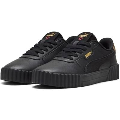 Puma Carina 3.0 Animal Flair Damen-Sneaker, Schwarz Gold, 42.5 EU Puma Carina 3.0 Animal Flair Damen-Sneaker, Schwarz Gold, 42.5 EU