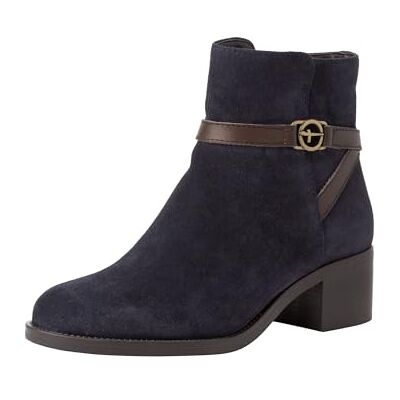 Tamaris Damen Absatzstiefelette Leder Blockabsatz bequem; NAVY SUEDE, EU 41 Tamaris Damen Absatzstiefelette Leder Blockabsatz bequem; NAVY SUEDE, EU 41