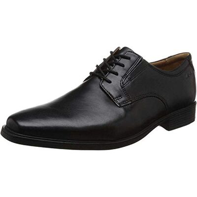 Clarks Tilden Plain Mens Black Leather, 10.5 Clarks Tilden Plain Mens Black Leather, 10.5