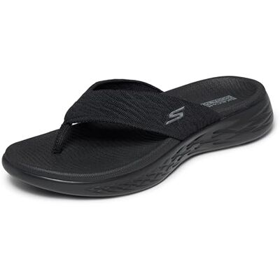 Skechers On-The-go 600 Sunny Damen-Flip-Flop, Schwarz, 38 EU Skechers On-The-go 600 Sunny Damen-Flip-Flop, Schwarz, 38 EU