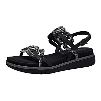 Tamaris Damen 1-1-28716-20 Sandale, Schwarz, 37 EU Tamaris Damen 1-1-28716-20 Sandale, Schwarz, 37 EU