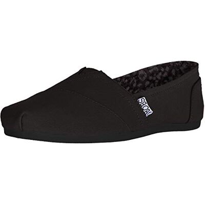 Skechers 33645 Damen Bobs Plush-Peace & Love Espadrilles, new black, 38.5 EU Skechers 33645 Damen Bobs Plush-Peace & Love Espadrilles, new black, 38.5 EU