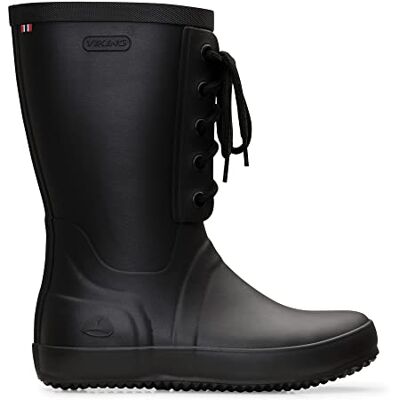 Viking Damen Retro Logg Gummistiefel, Schwarz, 38 EU Viking Damen Retro Logg Gummistiefel, Schwarz, 38 EU