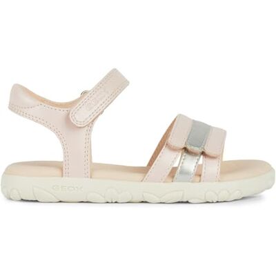 Geox JUNIOR J SANDAL HAITI GIRL SANDALS LT ROSE/SILVER 33_EU Geox JUNIOR J SANDAL HAITI GIRL SANDALS LT ROSE/SILVER 33_EU