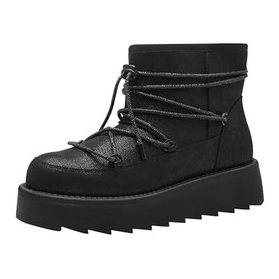 Tamaris Damen Warmfutter Stiefel Textil Wechselfußbett; BLACK, EU 36 Tamaris Damen Warmfutter Stiefel Textil Wechselfußbett; BLACK, EU 36