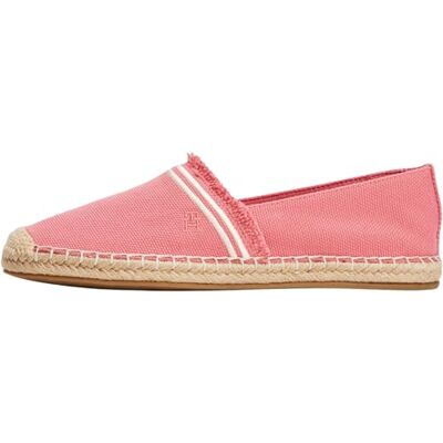 Tommy Hilfiger Damen Espadrilles Fringe Canvas Closed mit Logo, Rot (Washed Cherry), 37 Tommy Hilfiger Damen Espadrilles Fringe Canvas Closed mit Logo, Rot (Washed Cherry), 37