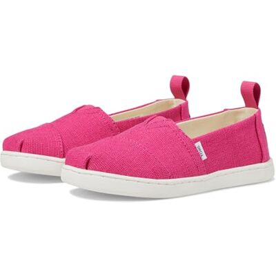 TOMS Youth Girl's Classic Alpargata Espadrille Loafer Flat, Fuchsia Heritage Canvas, 13.5 UK TOMS Youth Girl's Classic Alpargata Espadrille Loafer Flat, Fuchsia Heritage Canvas, 13.5 UK