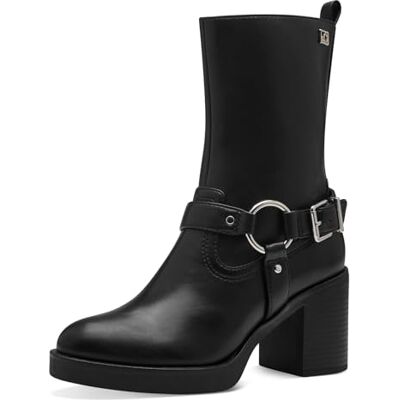 s.Oliver Damen Stiefeletten mit Absatz mit Schnalle Elegant, Schwarz (Black), 36 EU s.Oliver Damen Stiefeletten mit Absatz mit Schnalle Elegant, Schwarz (Black), 36 EU