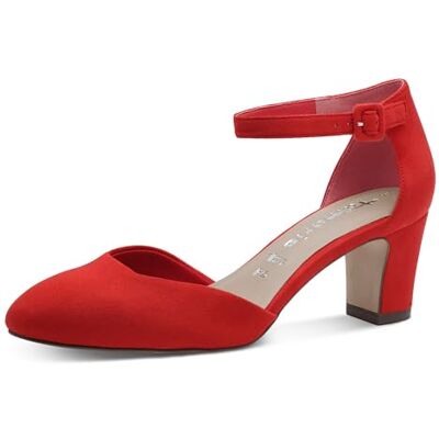 Tamaris Pumps Damen Vegan Elegant rot,EU 39 Tamaris Pumps Damen Vegan Elegant rot,EU 39
