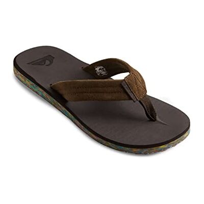 Quiksilver Herren Carver Suede Recycled Sandale, Brown 2, 47 EU Quiksilver Herren Carver Suede Recycled Sandale, Brown 2, 47 EU