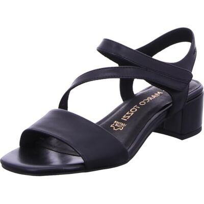 MARCO TOZZI Damen Sandale weiches Feel Me Fußbett Leder weiches Innenfutter Stilvoll, schwarz (BLACK), 39 EU MARCO TOZZI Damen Sandale weiches Feel Me Fußbett Leder weiches Innenfutter Stilvoll, schwarz (BLACK), 39 EU
