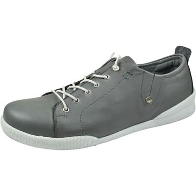 Andrea Conti Damen Slipper mit Zierschnürung sportiv seitlich Stretch 0345724, Größe:39 EU, Farbe:Grau Andrea Conti Damen Slipper mit Zierschnürung sportiv seitlich Stretch 0345724, Größe:39 EU, Farbe:Grau
