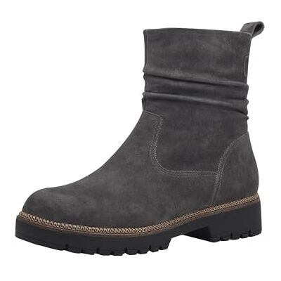 Tamaris Damen Stiefelette Leder bequem; DARK GREY, EU 40 Tamaris Damen Stiefelette Leder bequem; DARK GREY, EU 40