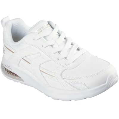 Skechers Bobs Air Tiered Vision Damen-Sneaker, Weißes Synthetik-Textil, 41 EU Skechers Bobs Air Tiered Vision Damen-Sneaker, Weißes Synthetik-Textil, 41 EU