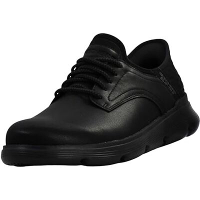 Skechers Herren Garza Gervin Slip-InTurnschuhe, Black Leather, 42.5 EU Skechers Herren Garza Gervin Slip-InTurnschuhe, Black Leather, 42.5 EU
