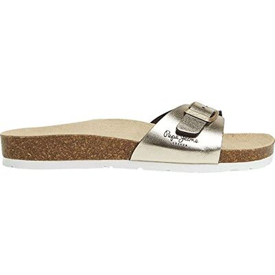 Pepe Jeans Oban Metal W, Sandale, Yellow (Golden), Pepe Jeans Oban Metal W, Sandale, Yellow (Golden),