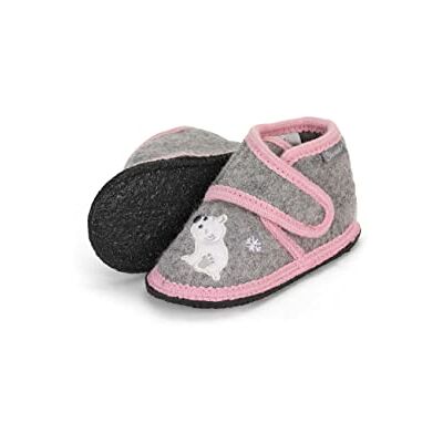 Sterntaler Baby Mädchen Hausschuhe Baby Hausschuhe Pinguin & Eisbär Babyschuh Hausschuhhe Baby Low-Top Babyschuh Kunststoff Sohle rauchgrau, 20 Sterntaler Baby Mädchen Hausschuhe Baby Hausschuhe Pinguin & Eisbär Babyschuh Hausschuhhe Baby Low-Top Babyschuh Kunststoff Sohle rauchgrau, 20