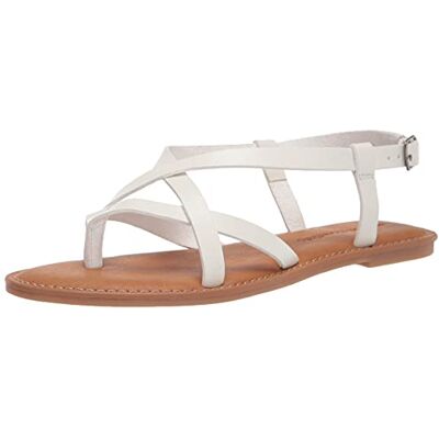 Amazon Essentials Damen Freizeitsandale mit Riemchen, Weiß, 42.5 EU Weit Amazon Essentials Damen Freizeitsandale mit Riemchen, Weiß, 42.5 EU Weit
