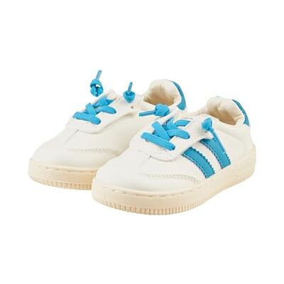 Sterntaler Sneaker Streifen – Sneaker mit Klettverschluss, Logo Baby- & Kinderschuh mit Rutschfester Sohle und austauschbaren Schnürsenkeln – Samtblau, Größe 23 Sterntaler Sneaker Streifen – Sneaker mit Klettverschluss, Logo Baby- & Kinderschuh mit Rutschfester Sohle und austauschbaren Schnürsenkeln – Samtblau, Größe 23