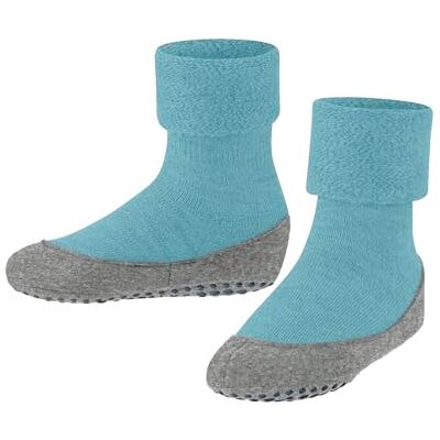 FALKE Unisex Kinder Stoppersocken Cosyshoe Minis K Hp Wolle rutschhemmende Noppen 1 Paar, Blau Key Largo 6852, 21-22 FALKE Unisex Kinder Stoppersocken Cosyshoe Minis K Hp Wolle rutschhemmende Noppen 1 Paar, Blau Key Largo 6852, 21-22