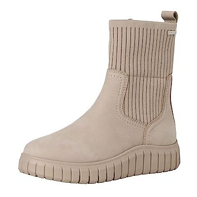 Tamaris COMFORT Damen Winterstiefel ohne Absatz mit Reißverschluss Gefüttert, Beige (Lt Grey), 38 EU Tamaris COMFORT Damen Winterstiefel ohne Absatz mit Reißverschluss Gefüttert, Beige (Lt Grey), 38 EU
