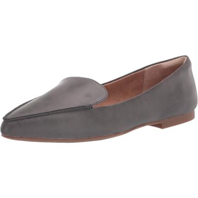 Amazon Essentials Damen Flacher Loafer, Dunkelgrau, 37.5 EU Amazon Essentials Damen Flacher Loafer, Dunkelgrau, 37.5 EU
