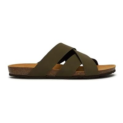 Scholl Didier, Sandali Uomo, Intrecciato, Verde, 40 EU Scholl Didier, Sandali Uomo, Intrecciato, Verde, 40 EU