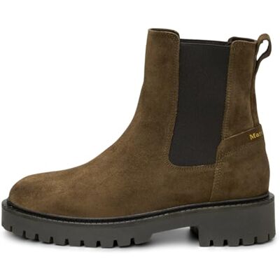 Marc O' Polo Marc OߴPolo Damen Chelsea Boots aus Leder mit Profilsohle, Grün (Dark Mossy Olive), 41 Marc O' Polo Marc OߴPolo Damen Chelsea Boots aus Leder mit Profilsohle, Grün (Dark Mossy Olive), 41