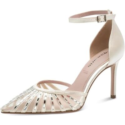 Tamaris Damen Pumps mit Stilettoabsatz, weiß, 37 EU Tamaris Damen Pumps mit Stilettoabsatz, weiß, 37 EU