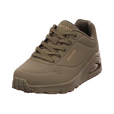 Skechers Damen Uno Stand On Air Sneakers, Olive Durabuck, 42 EU Skechers Damen Uno Stand On Air Sneakers, Olive Durabuck, 42 EU