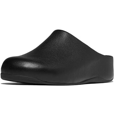 Fitflop Shuv Leather, Damen Clogs, Schwarz (Black 001), 39 EU Fitflop Shuv Leather, Damen Clogs, Schwarz (Black 001), 39 EU
