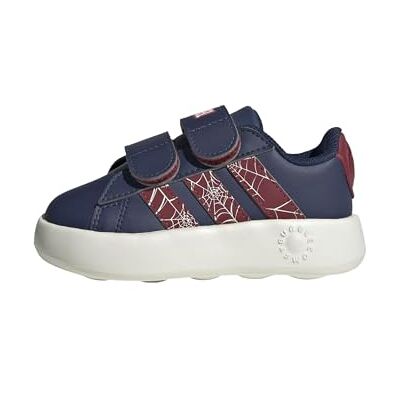 Adidas Unisex Baby Marvel Spider-MAN Grand Court Shoes Infants, Dark Blue/Active Maroon/Off White, 23 EU Adidas Unisex Baby Marvel Spider-MAN Grand Court Shoes Infants, Dark Blue/Active Maroon/Off White, 23 EU