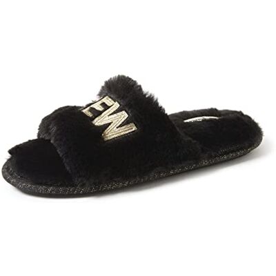 Dearfoams Geschenke für Braut und Brautjungfer, passende Braut-Slipper mit der Aufschrift „I Do Crew“ für Hochzeit und Junggesellinnenabschied, Small Dearfoams Geschenke für Braut und Brautjungfer, passende Braut-Slipper mit der Aufschrift „I Do Crew“ für Hochzeit und Junggesellinnenabschied, Small