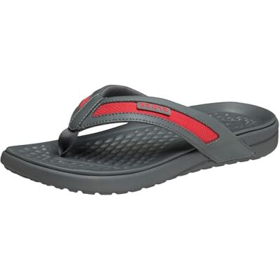 Crocs Herren Yukon Sport Flip Flop, Schiefergrau/Flamme, 45 EU, Schiefergrau Flame, 11 UK Crocs Herren Yukon Sport Flip Flop, Schiefergrau/Flamme, 45 EU, Schiefergrau Flame, 11 UK