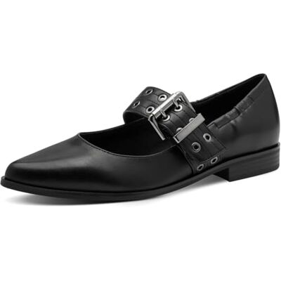 MARCO TOZZI Damen 2-22128-45 Ballerina, Black, 39 EU MARCO TOZZI Damen 2-22128-45 Ballerina, Black, 39 EU