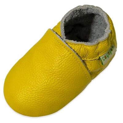 SAYOYO Premium WeichesLeder Lauflernschuhe Krabbelschuhe Babyschuhe 19/20 (6-12) M Monate,Gelb SAYOYO Premium WeichesLeder Lauflernschuhe Krabbelschuhe Babyschuhe 19/20 (6-12) M Monate,Gelb
