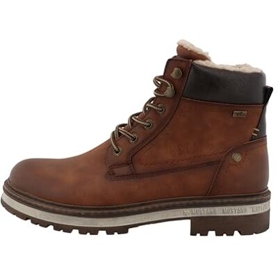 MUSTANG Herren Stiefeletten Merem Erwachsene KlassischeStiefeletten 15M0091001 Weite G Reißverschluss Synthetik Cognac (00205) 44 EU MUSTANG Herren Stiefeletten Merem Erwachsene KlassischeStiefeletten 15M0091001 Weite G Reißverschluss Synthetik Cognac (00205) 44 EU