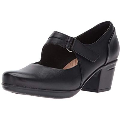Clarks , Emslie Lulin Dress Pump, Damenschuhe, Schwarz Leder, 7 Wide Clarks , Emslie Lulin Dress Pump, Damenschuhe, Schwarz Leder, 7 Wide